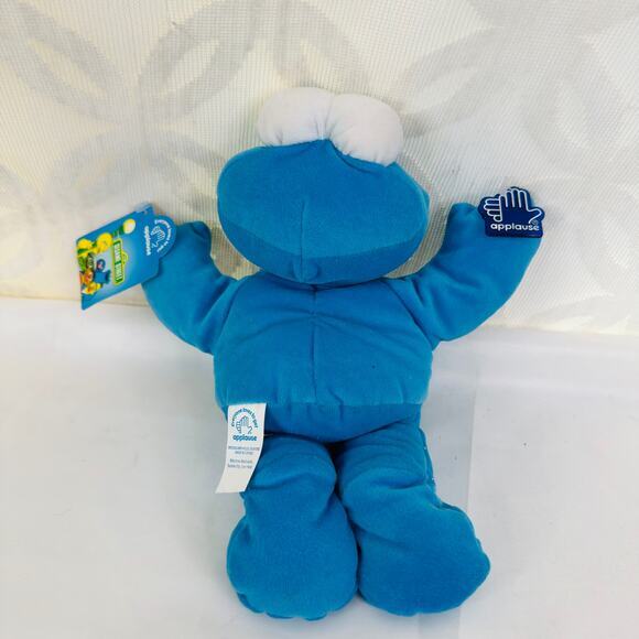 1996 Applause Sesame Street Cookie Monster Plush Jim Henson‎ Blue - Picture 9 of 10